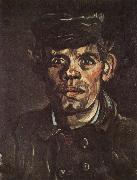 Vincent Van Gogh Head of a Young Peasant in a Peaken Cap (nn04) Spain oil painting artist
